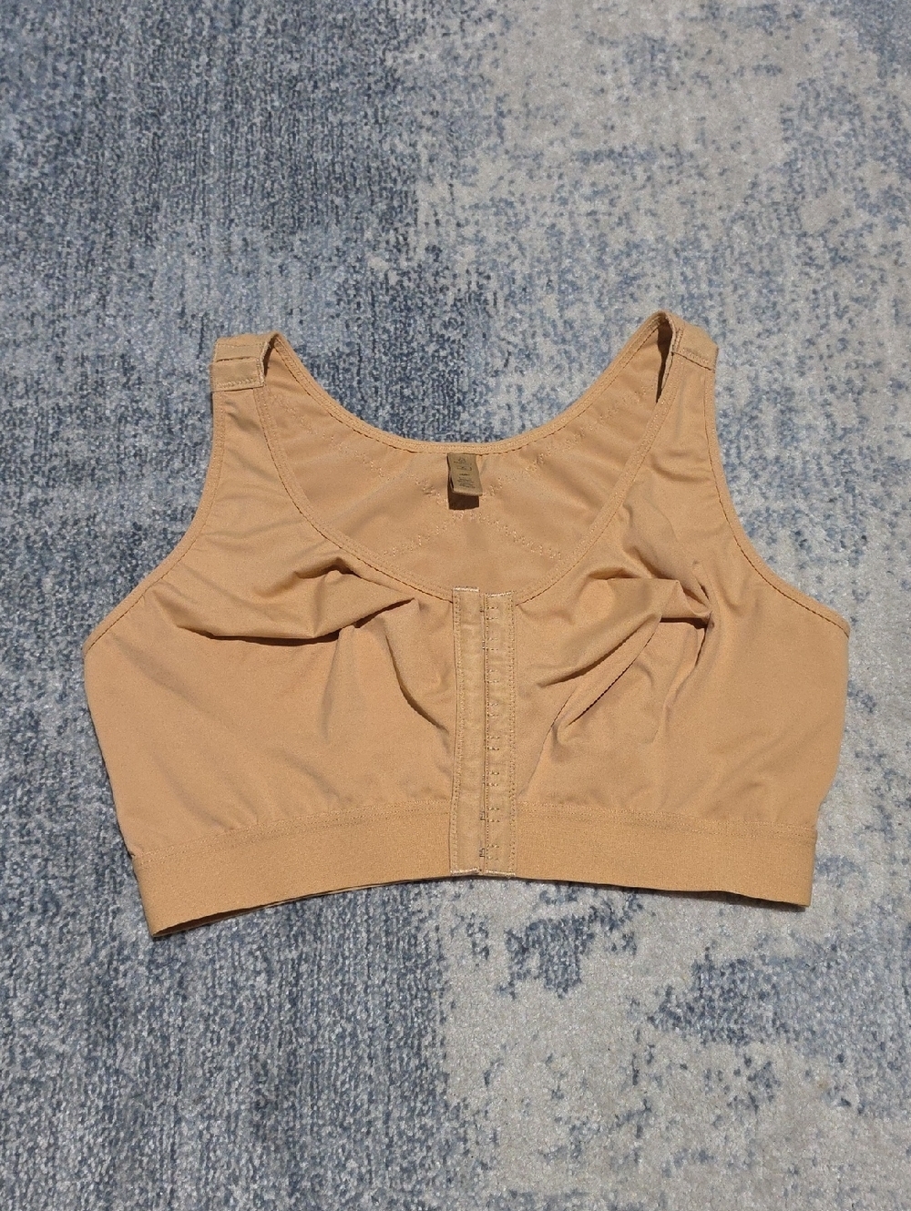 SHAPELLX Comfort Front-Closure Women's Support Bra - Nude Size XL.
